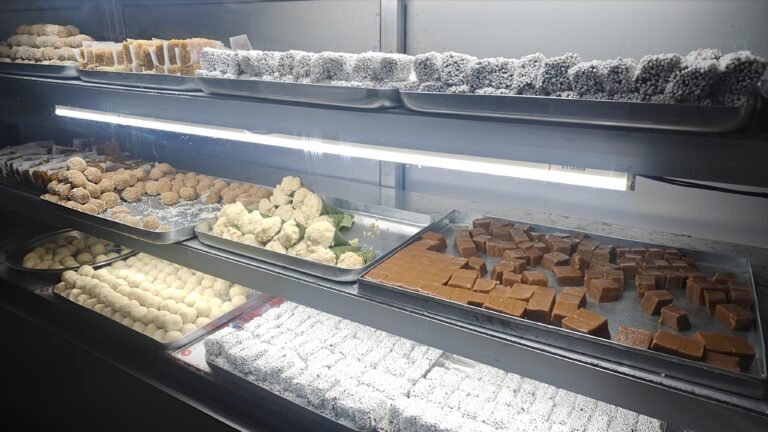pahadi sweets counter - bal mithai and singauri
